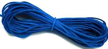 Rzemyk skórzany rzemień płaski skóra 10szt -niebieski intensywny