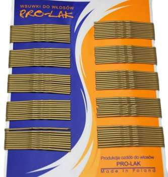 WSUWKI DO WŁOSÓW złote100 szt PROLAK POLSKA R.95