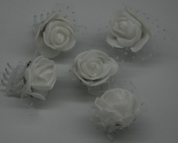 Spinka spinki do włosów karb kwiat komunia 5szt S.28