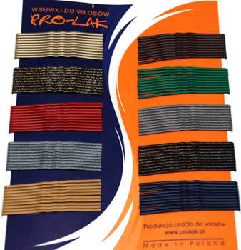 Wsuwki do włosów mix kolorów 100 szt PROLAK G.63