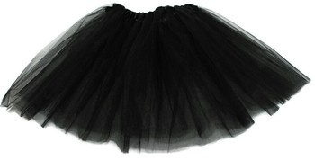 Spódniczka TIULOWA tutu czarna na bal przebranie 40cm P102