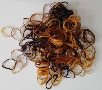 Gumki do włosów recepturki warkoczyki 220szt R.26