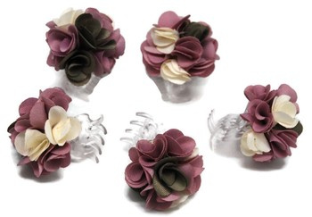 Kraby spinka do włosów karb kwiat kwiatek 5szt S.50