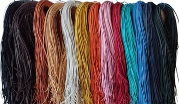 Rzemyk skórzany rzemień skóra 85cm kolory 10szt