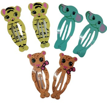 Spinki do włosów wsuwki pyki ZWIERZAKI 6 szt G.10