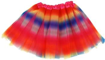 Kolorowa spódnica na bal tęczowa baletnica 30cm P1