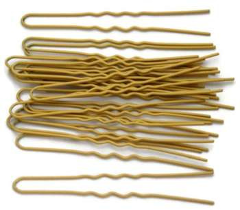 FRYZJERKI KOKÓWKI SZPILKI DO WŁOSÓW PROLAK blond 7,5cm R.96