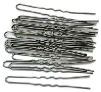 FRYZJERKI KOKÓWKI SZPILKI DO WŁOSÓW PROLAK 7,5cm srebrne R.100