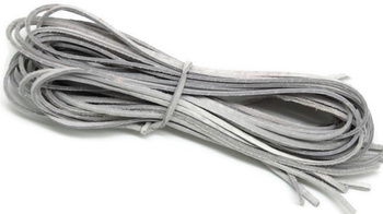 Rzemyk skórzany rzemień płaski skóra 10szt - biały