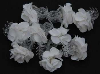 Spinka spinki do włosów biała kwiat komunia 5szt S.29