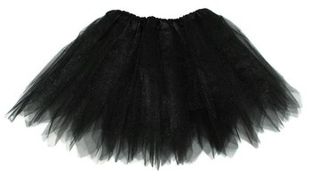 Spódniczka TIULOWA tutu czarna na bal przebranie P97