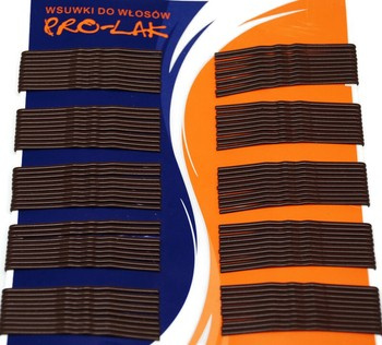 Wsuwki do włosów spinka 100 szt PROLAK brązowe G.101