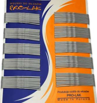 WSUWKI DO WŁOSÓW srebrne100 szt PROLAK POLSKA R.94