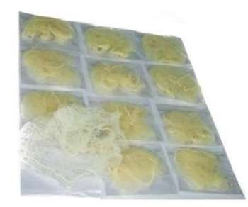 Siatka na włosy do koka włosów gumka blond R131 - 12 szt