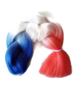 Syntetyczne włosy OMBRE na dredy warkoczyki M63