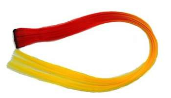 Doczepiane włosy kolorowe pasemko clip pasmo E45